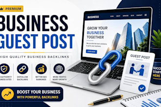 build powerful business backlinks through guest post