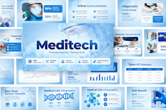 design a premium medical conference pharma sales and research presentations