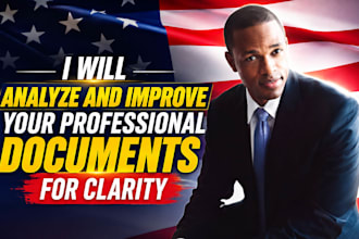 analyze and improve your professional documents for clarity