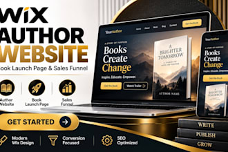 build a high converting wix author website, book launch page and sales funnel