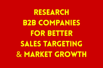 do b2b prospects research for you