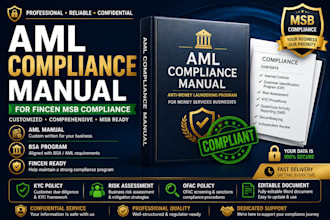 prepare your aml compliance manual for fincen msb compliance