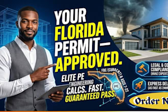 do florida pe engineering calculations for building permit approval