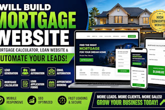 build mortgage website mortgage calculator loan website and automate your leads