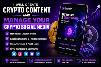 create crypto content and manage your crypto social media