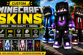create a custom minecraft skin, avatar and pvp skin