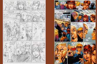 be your digital comic illustration colorist graphic novel manga webcomic