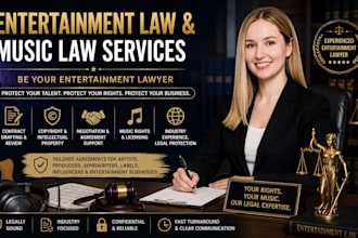 provide entertainment law and music law services be your entertainment lawyer