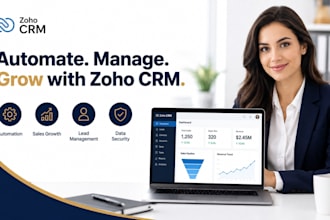 setup zoho CRM automation zoho one integration workflow customization expert