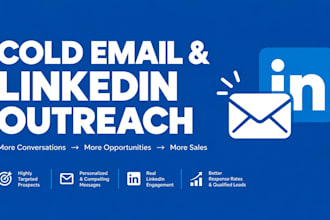 write cold email and linkedin outreach messages that get replies