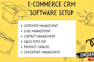 setup ecommerce CRM hubspot crm zoho CRM gohighlevel shopify