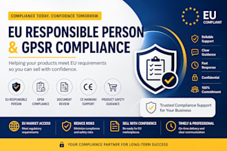 be your eu responsible person for amazon gpsr and product compliance
