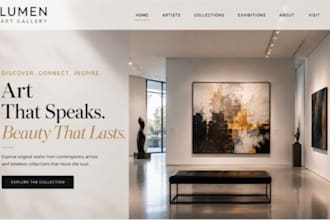 build wix art gallery website artist portfolio sell painting online store