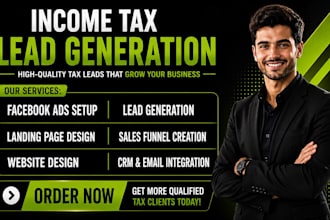 income tax leads website logo finance website bookkeeping irs income tax leads