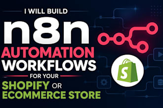 build n8n automation workflows for your shopify or ecommerce store