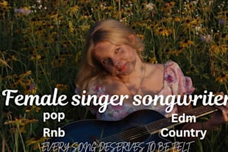 be your female edm singer songwriter female vocalist female edm vocalist