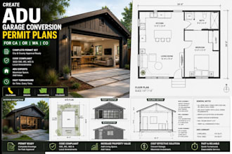 create adu garage conversion permit plans for ca or wa co