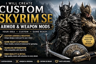 create and edit custom skyrim se armor and weapon mods