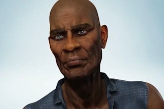 create quality aaa 3d game character, for unity and metaverse unreal