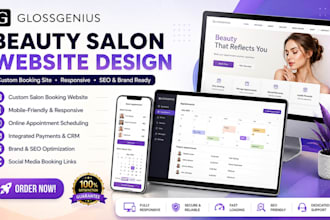 design glossgenius website glossgenius spa skincare beauty salon website design