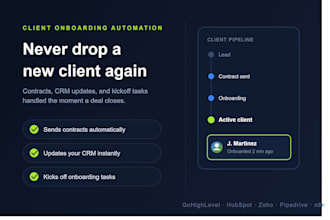 automate your client onboarding, contracts, and CRM workflow with gohighlevel
