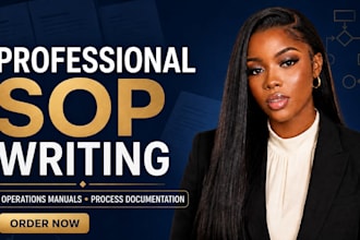 write sops, operations manuals, and business process documentation