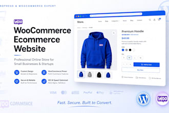 build a woocommerce store, wordpress ecommerce website and online store design