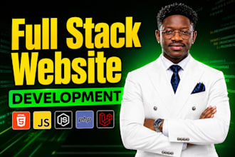 do full stack website development, front end development, backend development