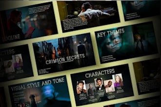 design a cinematic netflix ready film pitch deck and TV series bible for produce