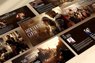 design a cinematic netflix ready film pitch deck and TV series bible for produce