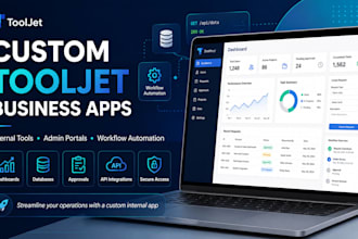 build a custom tooljet internal business app and admin portal