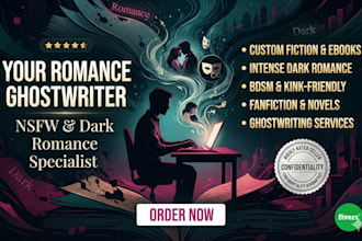 be romance ghostwriter nsfw fanfiction ebook writer dark romance story bdsm kink