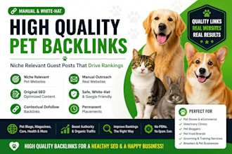 build high quality backlinks for pet websites