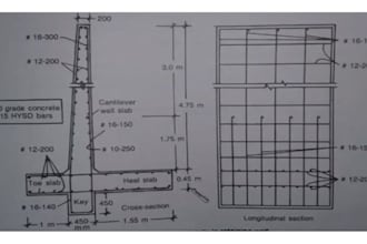 design cantilever retaining wall
