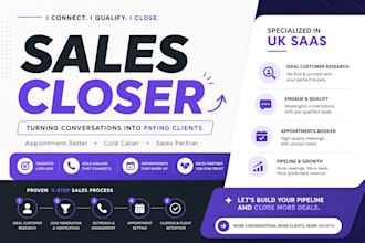 uk sales pipeline sales cold caller appointment setting US IT saas sales partner