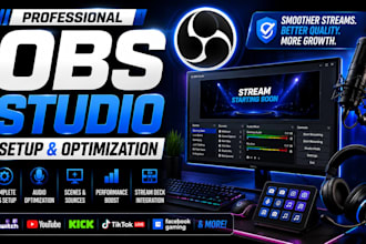 setup and optimize obs studio for streaming and recording