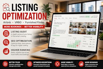 setup and optimize airbnb vrbo furnished finder listing for more bookings