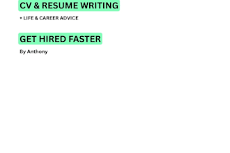 write a professional ats CV and resume for job seekers