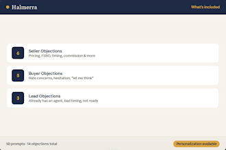 write objection handling scripts for real estate agents