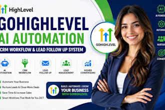 build gohighlevel ai automation crm workflow and lead follow up system