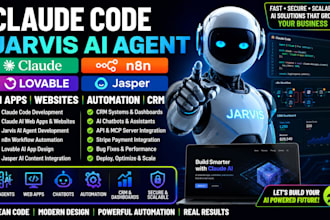 claude code jarvis ai agent n8n claude website jasper ai app design lovable crm
