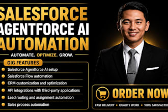 set up salesforce agentforce ai salesforce flow automation CRM customization