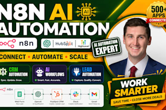build n8n ai automation for crm, lead generation and n8n workflow automation