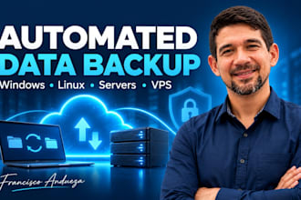 set up automated backups for windows linux servers and vps