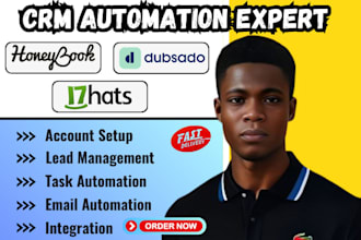 setup honeybook CRM dubsado honeybook workflows and automation 17hats expert