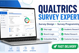 create qualtrics survey design, survey programming and online questionnaire