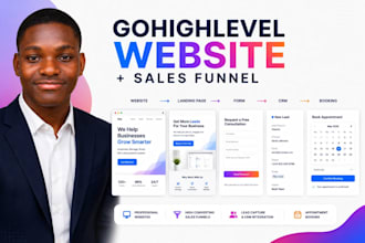 build gohighlevel websites  sales funnels  ghl landing pages