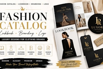 design fashion catalog lookbook clothing branding business logo design