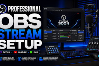 setup obs studio for twitch youtube and professional live streaming