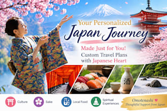 create a personalized japan cultural and travel itinerary